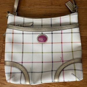 Coach Leather Crossbody - White, Pink, Multicolored